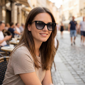 Marc Jacobs MARC 500/S Black Sunglasses Women — outdoor wear, Dark Grey Shaded Non-Polarized lens
