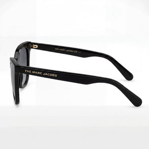 Marc Jacobs MARC 500/S Cat Eye Sunglasses Women — side view, Non-Polarized Dark Grey Shaded lens