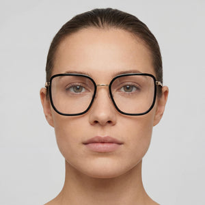 Marc Jacobs Marc 537 Square Eyeglasses for Women — interior view, demo lenses
