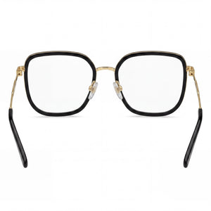 Marc Jacobs Marc 537 Square Eyeglasses Women — side view, Black Alloy Steel temples