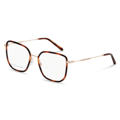 Marc Jacobs MARC 537 Havana Square Eyeglasses for Women, Alloy Steel frame