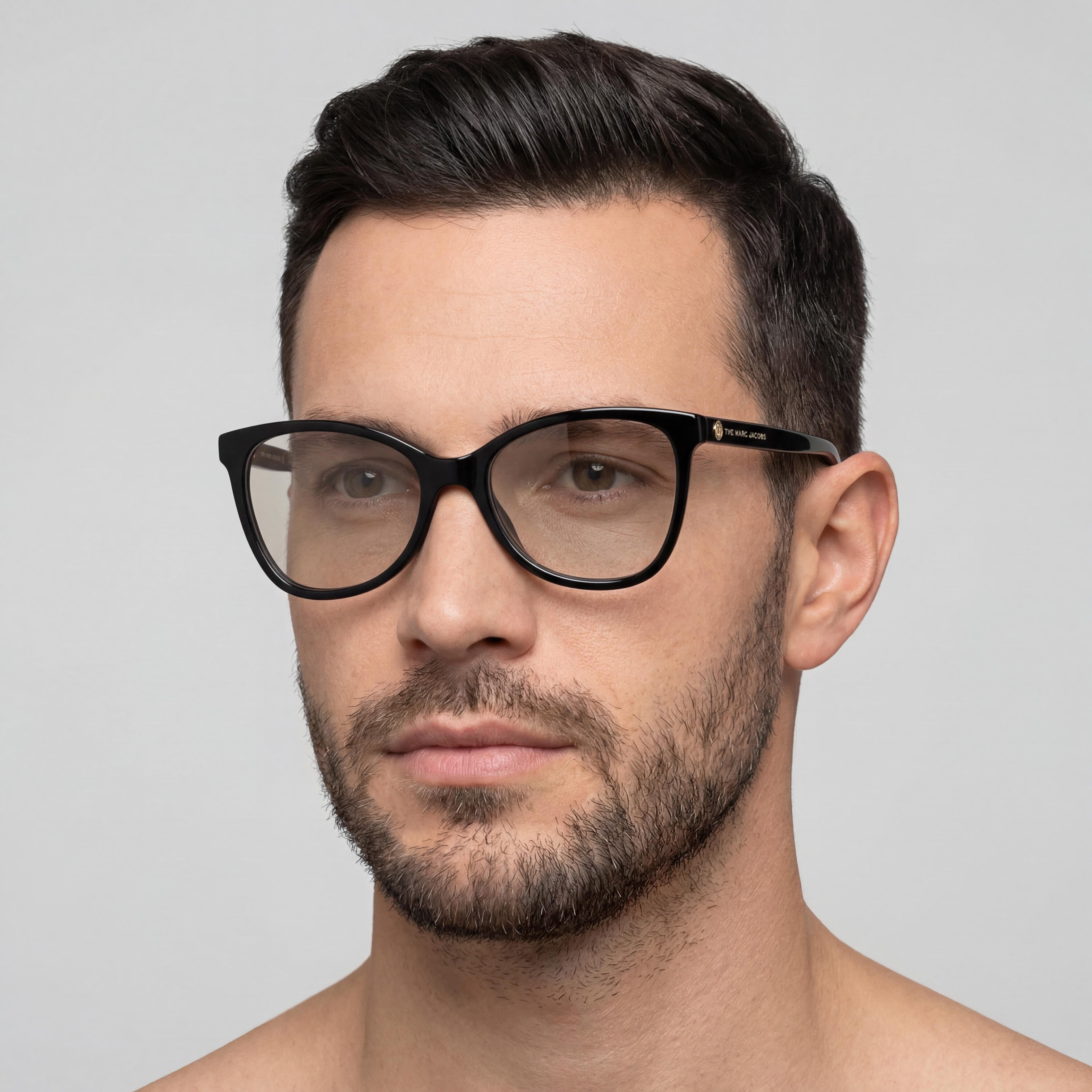 Marc Jacobs Marc 544 Gafas de Ojo de Gato Negras Unisex, Acetato 54mm, Photo 4