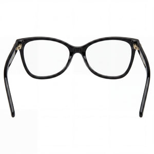 Marc Jacobs Marc 544 Cat Eye Eyeglasses Unisex — side view, Black Acetate temples