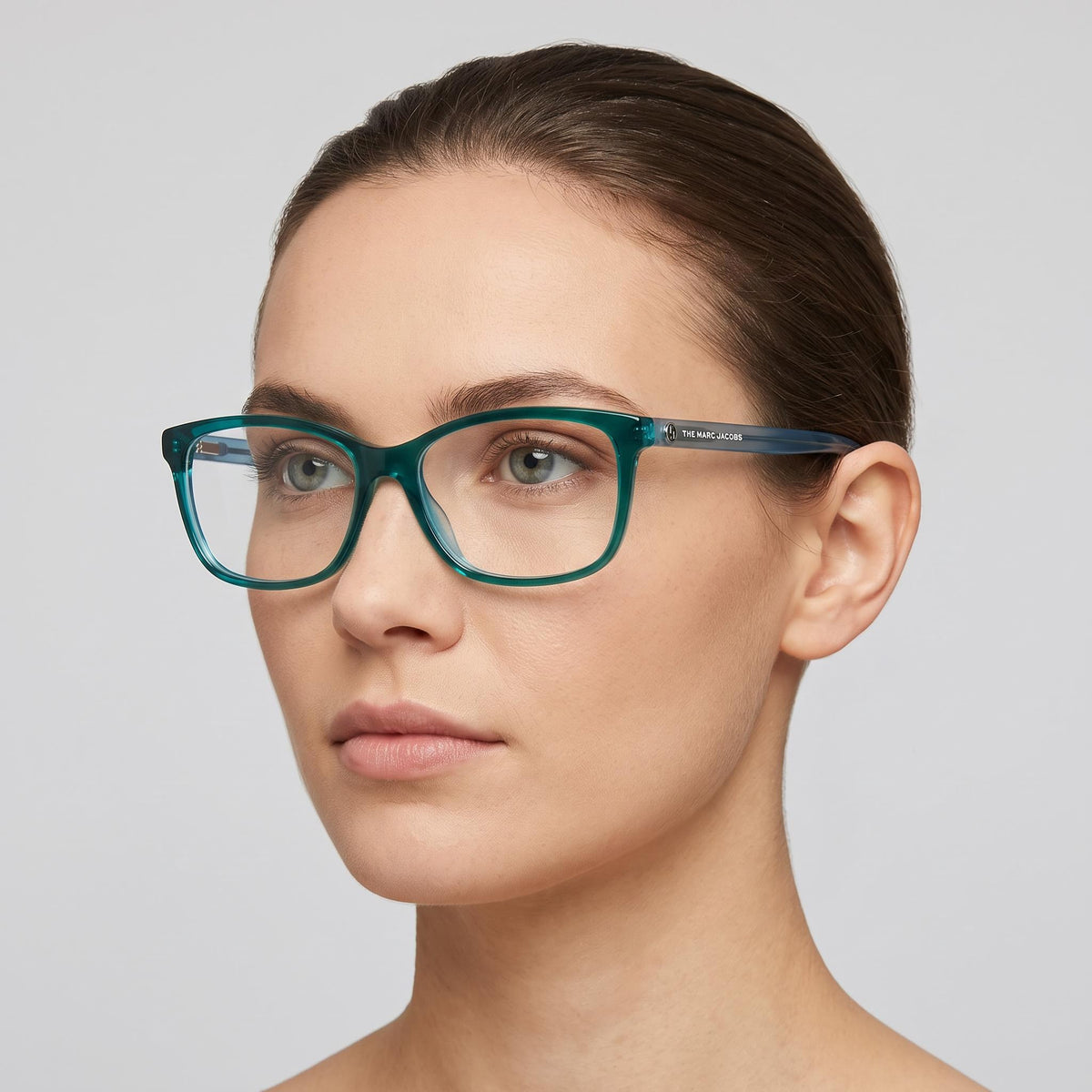 Marc Jacobs Marc 558 Green Azure Rectangle Eyeglasses for Women, 53mm, Photo 3
