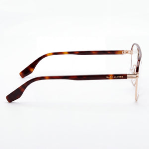 Marc Jacobs Marc 571 Aviator Eyeglasses for Women — front view, Alloy Steel