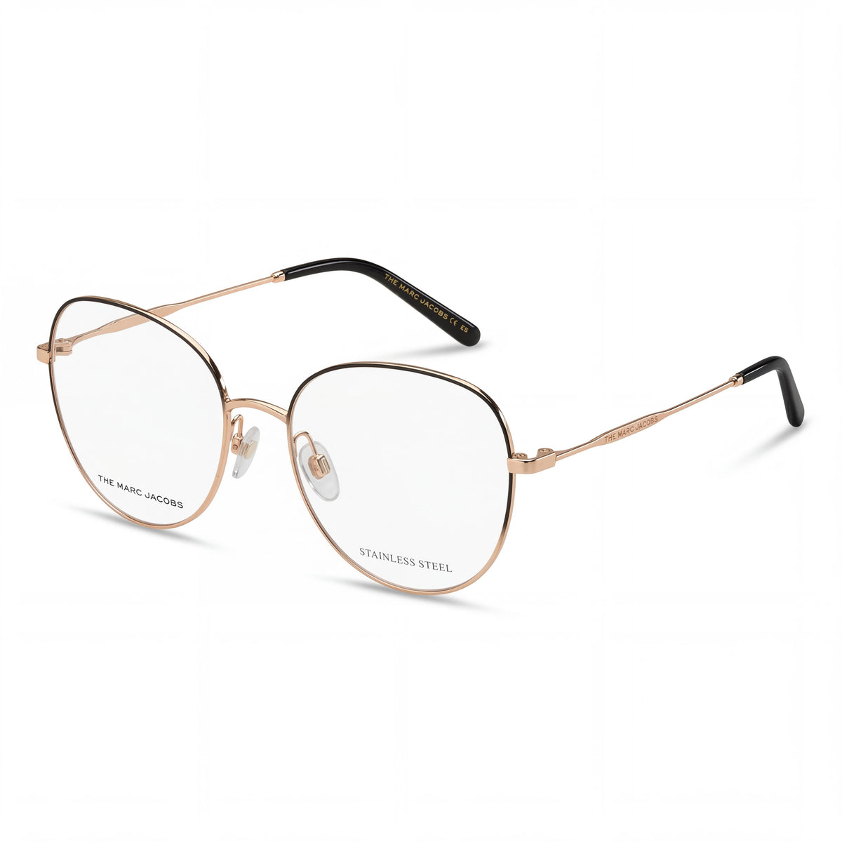 Marc Jacobs Marc 590 Black Gold Oval Eyeglasses for Women, 54mm, Photo 1
