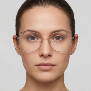 Marc Jacobs Marc 621 Oval Eyeglasses for Women — interior view, Polycarbonate demo lenses