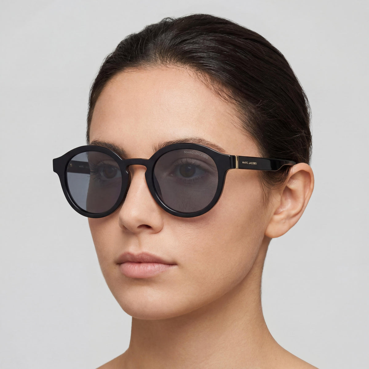 Gafas de sol redondas Marc Jacobs Marc 640/S negras para mujer, 50 mm, Photo 4