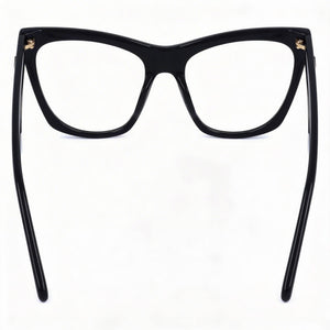 Marc Jacobs MARC 649 Cat Eye Eyeglasses Unisex — side view, Black Acetate temples
