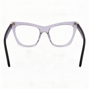 Marc Jacobs MARC 649 Cat Eye Eyeglasses Women — side view, Gray Cellulose temples