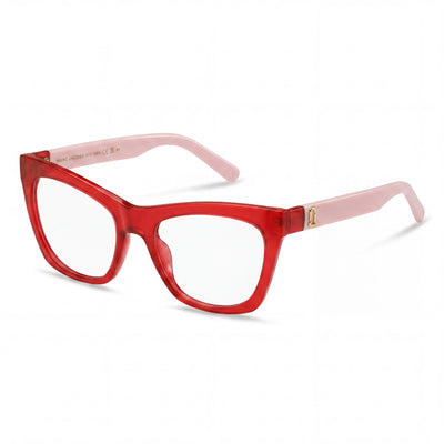 Marc Jacobs MARC 649 Red Rectangle Eyeglasses for Women, Cellulose frame