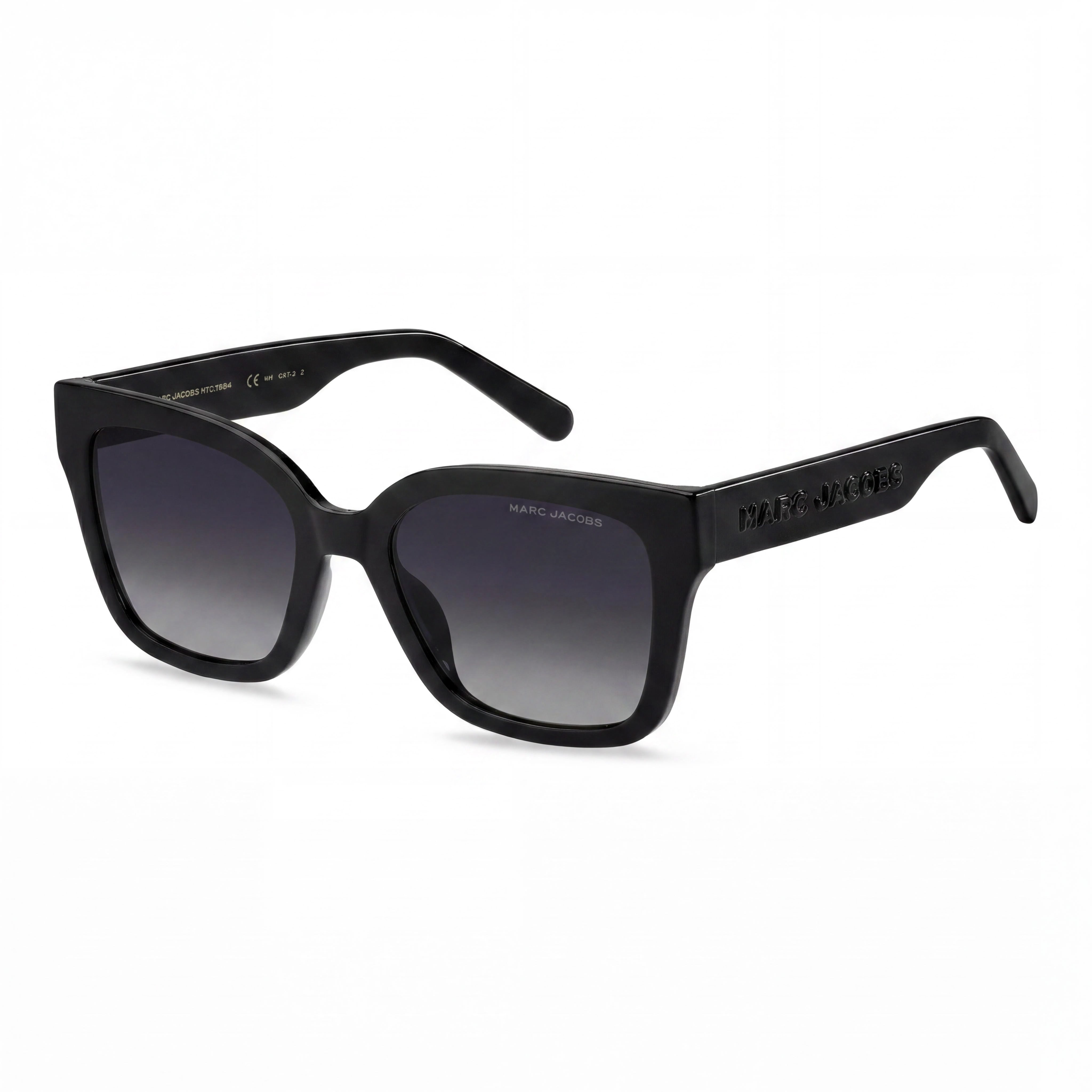 Marc Jacobs Marc 658/S Black Grey Square Sunglasses for Women, 53mm, Photo 1