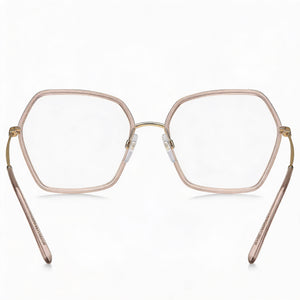 Marc Jacobs Marc 665 Square Eyeglasses Women — side view, Gold Alloy Steel temples