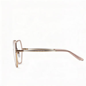 Marc Jacobs Marc 665 Rectangle Eyeglasses Women — side view, K67 Alloy Steel temples