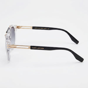 Marc Jacobs MARC 675/S Round Sunglasses Men — side view, Non-Polarized Dark Grey Shaded lens
