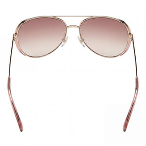 Marc Jacobs MARC 686/S Aviator Sunglasses Women — side view, Non-Polarized Gold lens