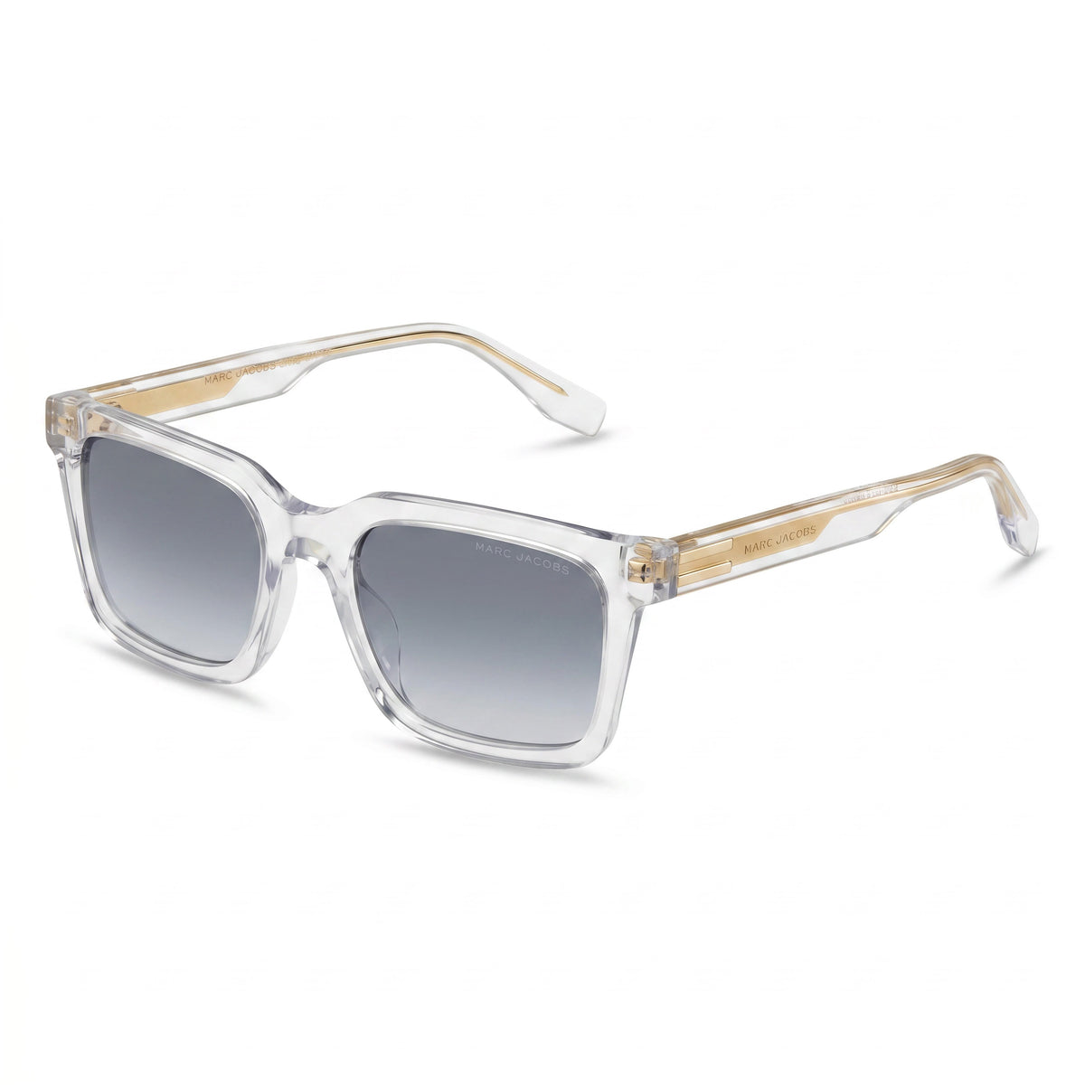 Gafas de sol unisex Marc Jacobs Marc 719/S de acetato sólido negro/marrón con lentes en gris oscuro de 53 mm, Photo 1