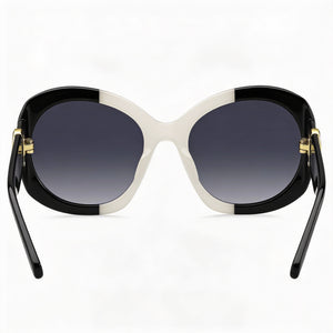 Marc Jacobs MARC 722/S Round Sunglasses Women — side view, Non-Polarized Dark grey shaded lens