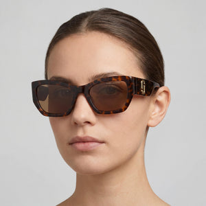 Marc Jacobs MARC 723/S Havana Brown Sunglasses Women — lifestyle wear, city streets and open-air cafes