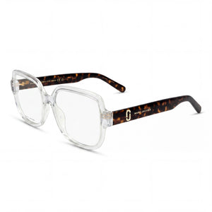 Marc Jacobs MARC 725 Transparent Square Eyeglasses for Women, Cellulose Propionate frame