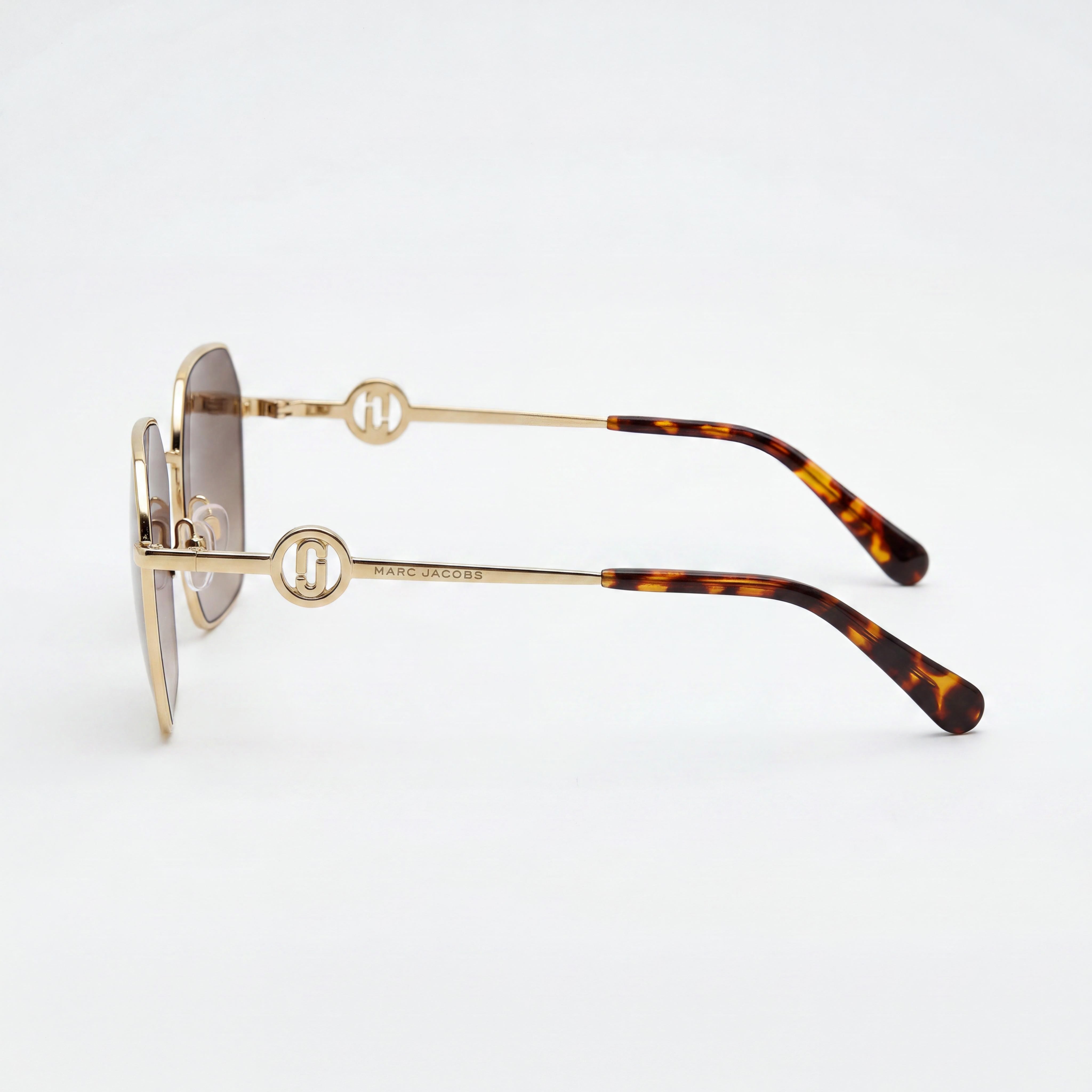 Marc Jacobs Gafas de sol MARC 729/S doradas habana para mujer, 58 mm, Photo 2