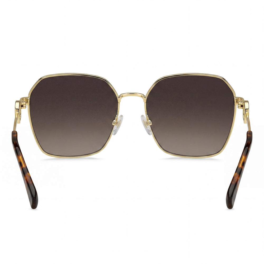 Gafas de sol Marc Jacobs MARC 729/S para mujer, estilo casual, metal dorado, color marrón habano, sin polarizar, de 58 mm