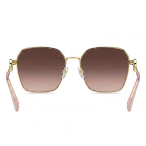 Marc Jacobs MARC 729/S Rectangle Sunglasses for Women — interior view, Non-Polarized lens detail