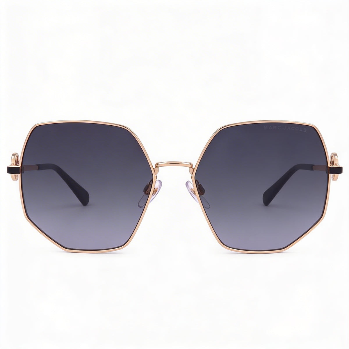 Gafas de sol ovaladas para mujer Marc Jacobs MARC 730/S doradas y negras, 59 mm, Photo 2
