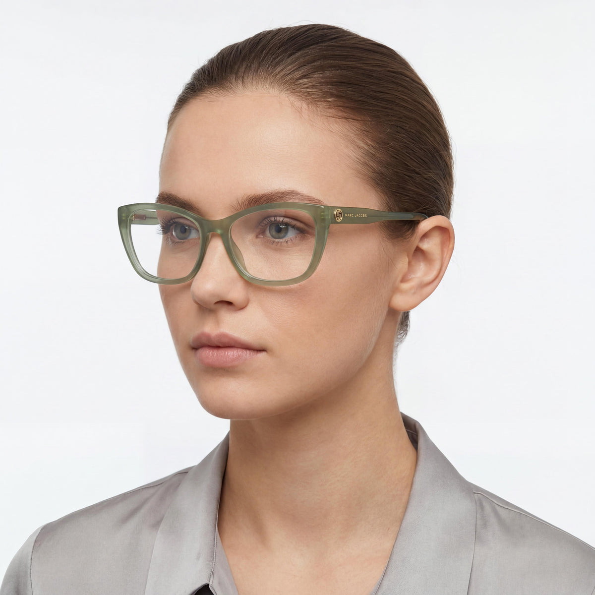 Gafas graduadas rectangulares para mujer Marc Jacobs Marc 736 en negro, 55 mm, Photo 4