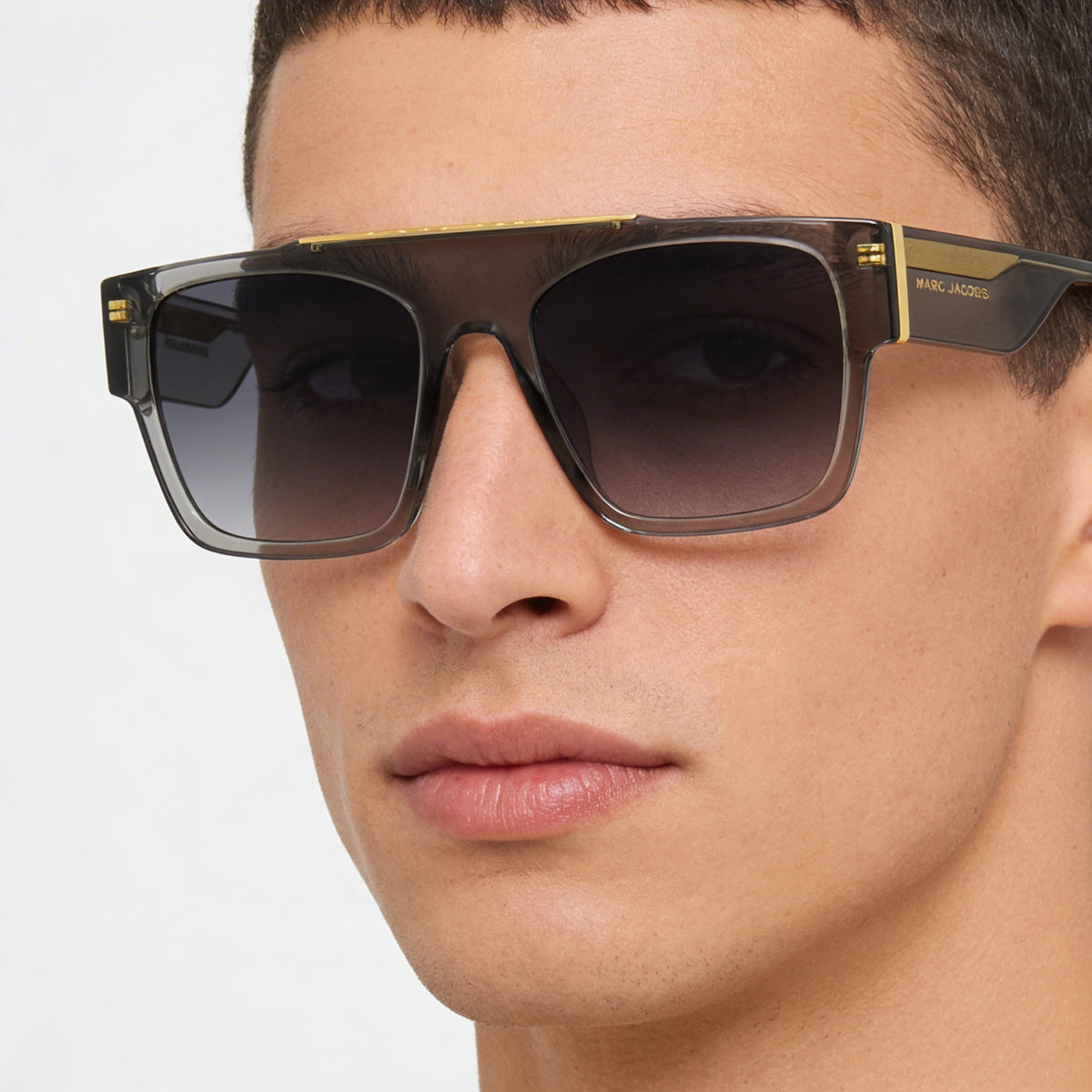 Gafas de sol rectangulares Marc Jacobs Marc 757/S para hombre, gris, 54 mm, Photo 4