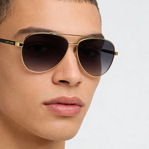 Marc Jacobs Marc 760/S Gold Black Sunglasses Unisex — lifestyle wear, poolside lounging and summer resorts
