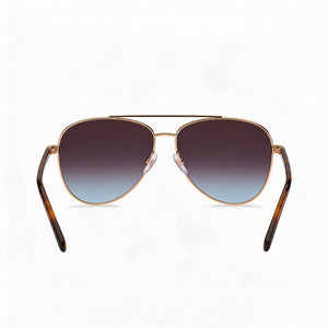 Marc Jacobs MARC 760/S Aviator Sunglasses Women — side view, Non-Polarized Brown Teal lens