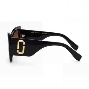 Marc Jacobs MARC 761/S Butterfly Sunglasses Women — side view, Non-Polarized Light Brown Shaded lens