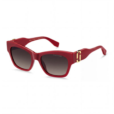 Marc Jacobs MARC 762/S Red/Brown Cat Eye Sunglasses for Women, Brown lens
