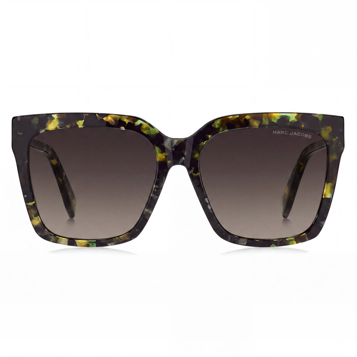 Gafas de sol de acetato Marc Jacobs Marc 764/S para mujer, montura Habana Verde/Marrón, lentes marrones, protección UV de 57 mm, Photo 2