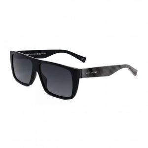 Marc Jacobs Marc096/S Black Square Sunglasses for Women, Dark Gray Gradient lens