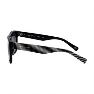 Marc Jacobs Marc096/S Square Sunglasses Women — side view, Non-Polarized Dark Gray Gradient lens