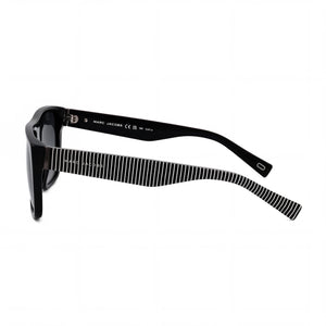 Marc Jacobs Marc096/S Square Sunglasses Women — side view, Non-Polarized Dark Gray Gradient lens