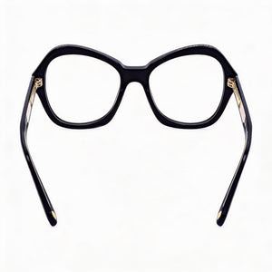 Marc Jacobs MJ 1053 Square Eyeglasses Women — side view, Black Acetate temples