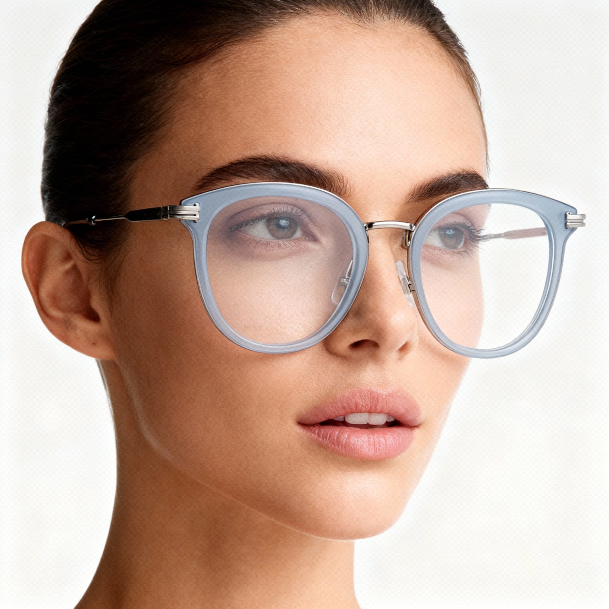 Marc Jacobs MJ 1055 Azure Ruthenium Round Eyeglasses for Women, 50mm, Photo 4