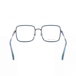 Marc Jacobs MJ 1057 Rectangle Eyeglasses Women — side view, Silver Metal temples