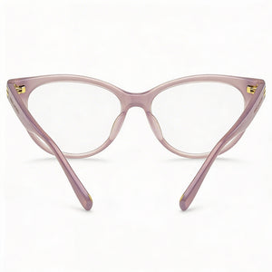 Marc Jacobs Mj 1060 Cat Eye Eyeglasses Women — side view, Pink Acetate temples