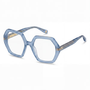 Marc Jacobs MJ 1077 Blue Square Eyeglasses for Women, Acetate frame