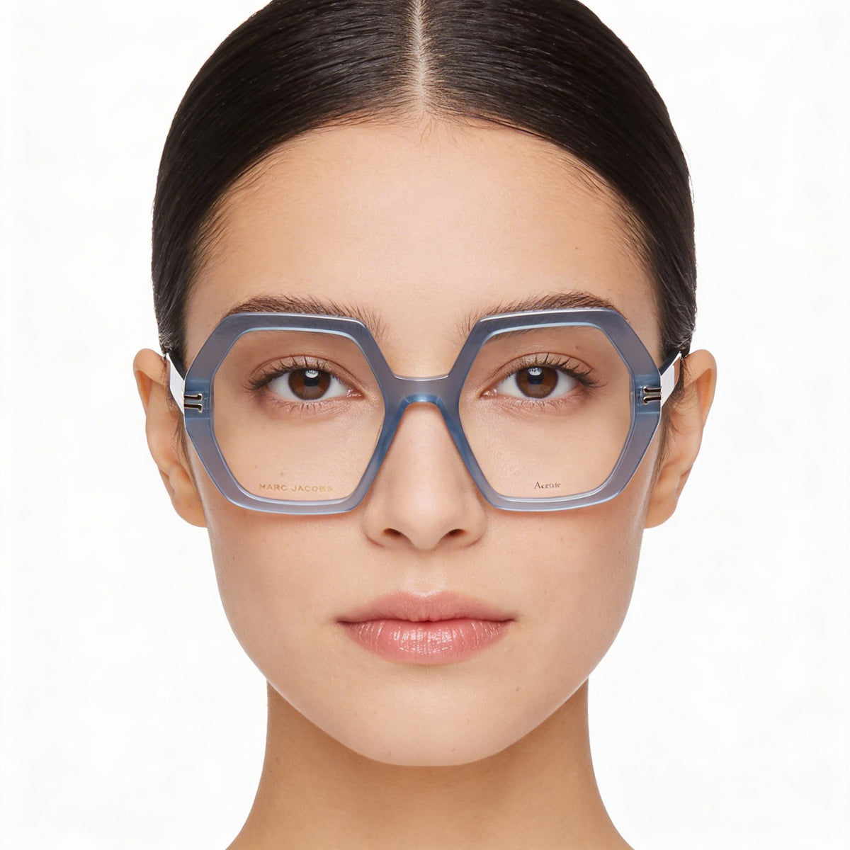 Marc Jacobs MJ 1077 Blue Square Eyeglasses for Women, 51mm, Photo 4