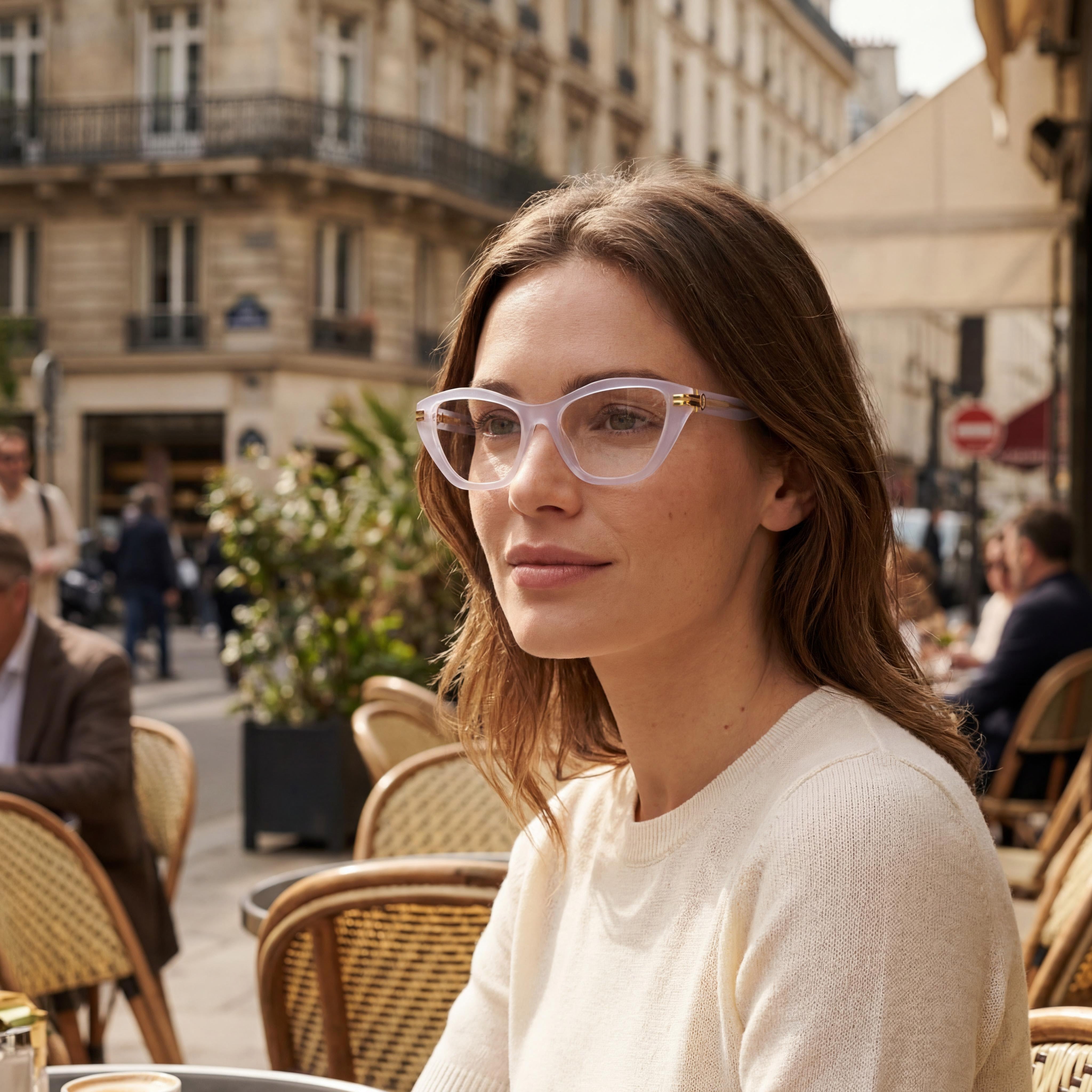 Marc Jacobs MJ 1086 Lilac Cat Eye Eyeglasses for Women, Acetate 53mm, Photo 3