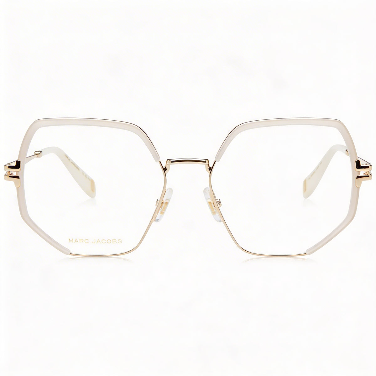 Marc Jacobs Mj 1092 Gold White Oval Eyeglasses for Women, Metal 55mm, Photo 2