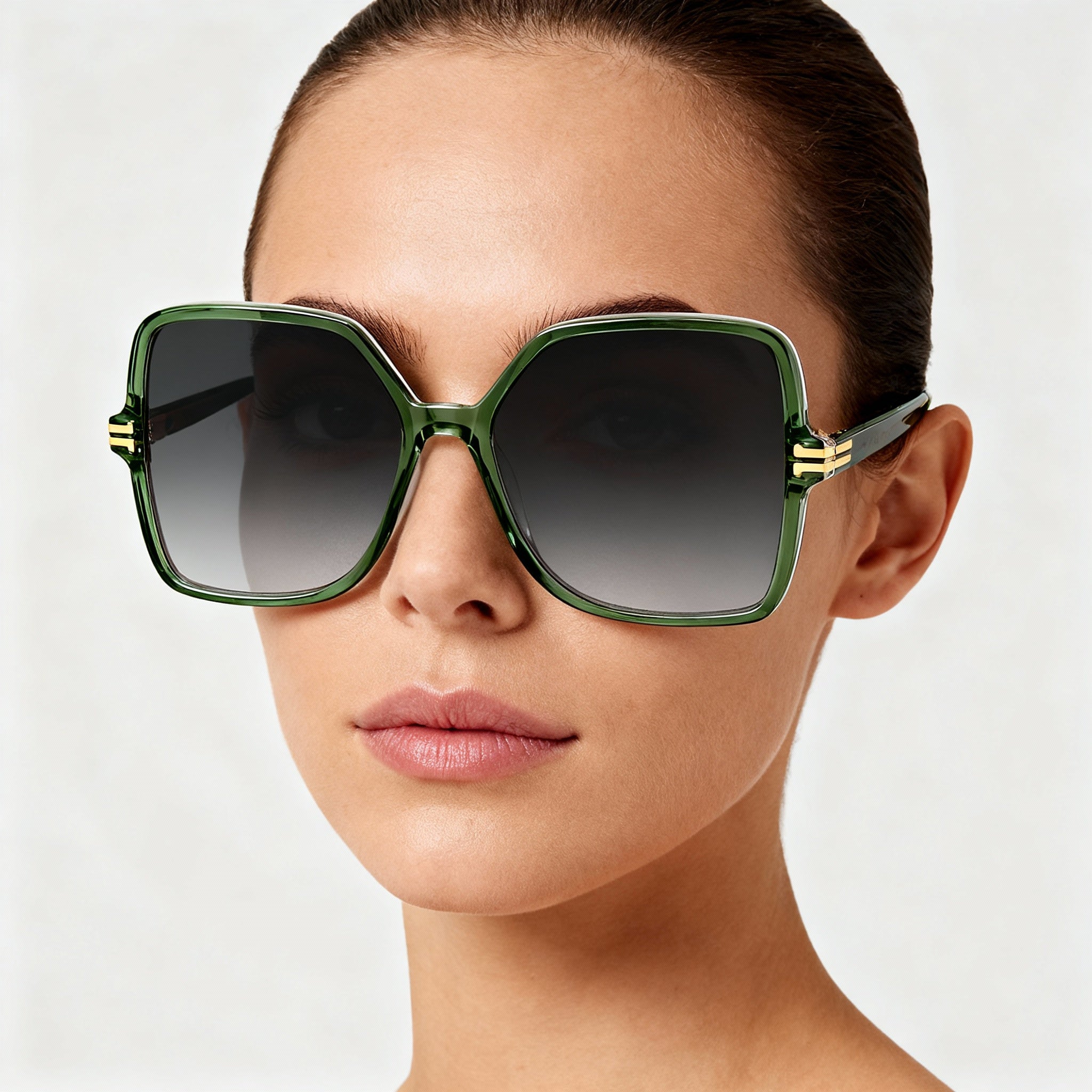 Marc Jacobs MJ 1105/S Green Square Sunglasses for Women, 57mm, Photo 3