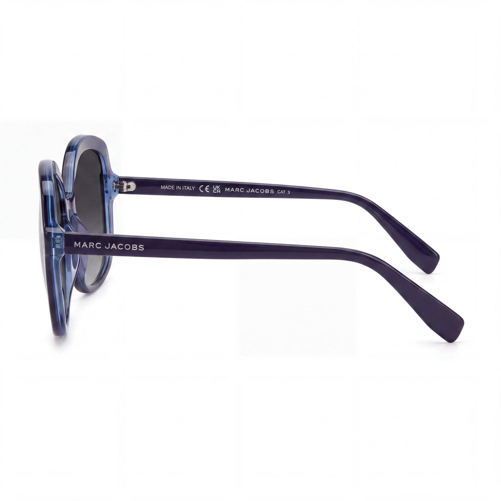 Marc Jacobs MJ 1119/S Rectangle Sunglasses Women — side view, Non-Polarized Dark Grey Shaded lens