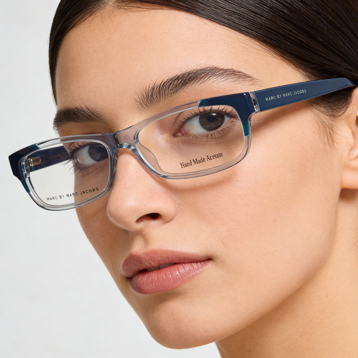 Marc Jacobs MMJ553 Blue Rectangle Eyeglasses for Women, Plastic 52mm, Photo 2