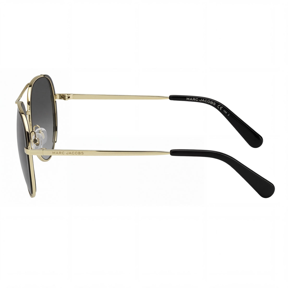 Gafas de sol de aviador Marc Jacobs Modern Gold Black para mujer, 59 mm, Photo 3